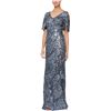 Image 1 : NEW ALEX EVENINGS WOMEN'S SIZE 18 SEQUIN STRETCH