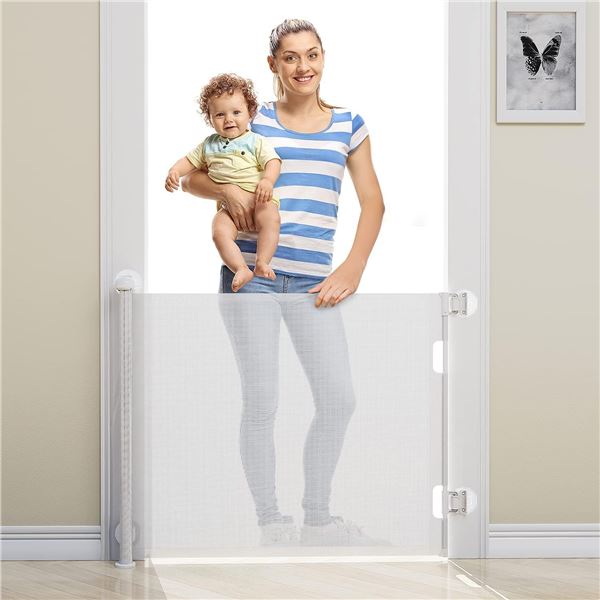 NEW BABYBOND RETRACTABLE BABY GATE 33H X 55W 