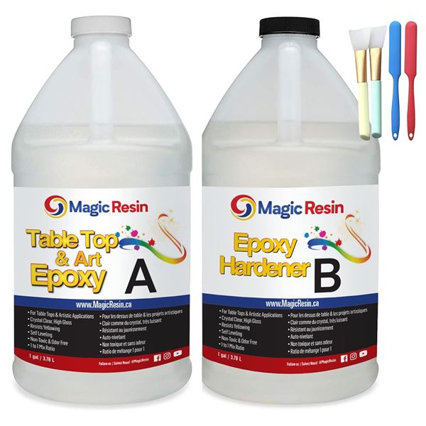 NEW MAGIC RESIN 2 GAL TABLETOP KIT HIGH GLOSS