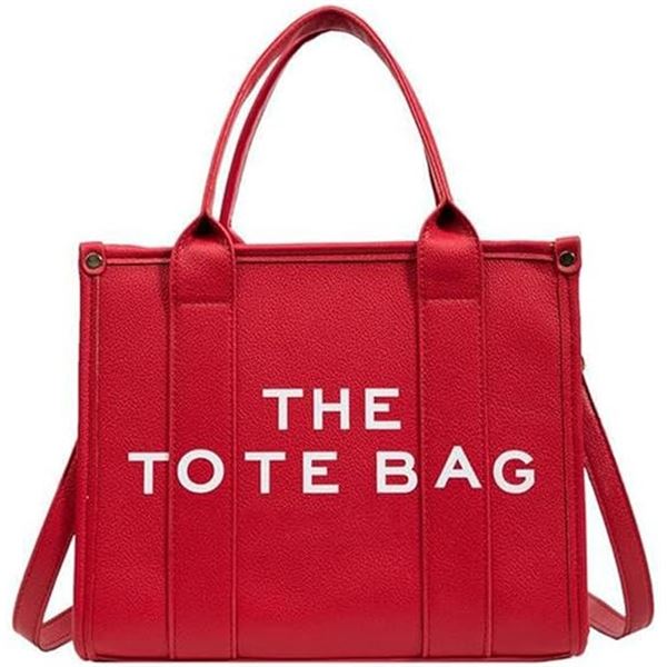 NEW WOMEN'S THE TOTE BAG PU LEATHER RED TRAVEL BAG