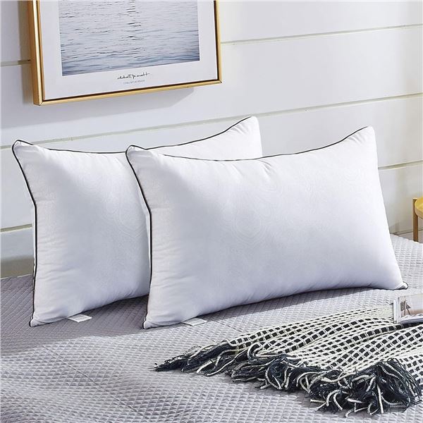 NEW JOLLYVOGUE PREMIUM QUEEN SIZE PILLOWS 2 PACK