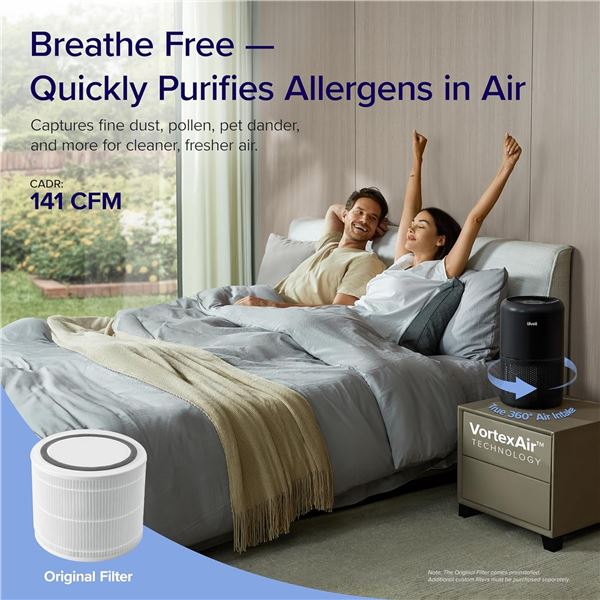 NEW BLACK LEVOIT CORE 300 TRUE HEPA AIR PURIFIER