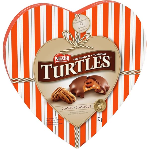 NEW NESTLE TURTLES VALENTINE HEART GIFT BOX 183G