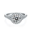 Image 1 : 2 CT GRA CERTIFIED MOISSANITE 925 SILVER SZ 7.5
