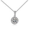 Image 1 : 2CT GRA CERTIFIED MOISSANITE S925 CLASSIC NECKLACE