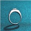 Image 3 : 2 CT GRA CERTIFIED MENS MOISSANITE 925 SILVER