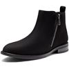 Image 1 : NEW WOMEN'S ANKLE BOOTS ZIPPER FLAT LOW HEEL SZ 10