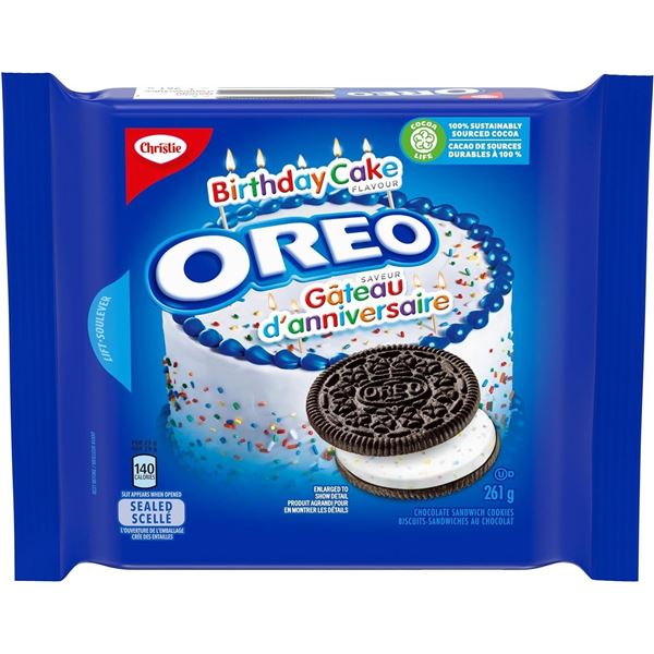 4 NEW BAGS OF OREO BIRTHDAY CAKE FLAVOURED OREOS