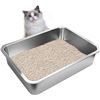 Image 1 : NEW ZUHUCPTS STAINLESS STEEL LITTER BOX EXL SIZE