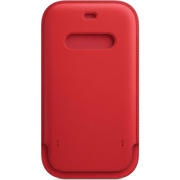 NEW APPLE IPHONE 12 LEATHER SLEEVE RED - MAGSAFE