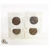Image 2 : 4 LARGE CANADIAN PENNIES 1912,1913,1914,1915