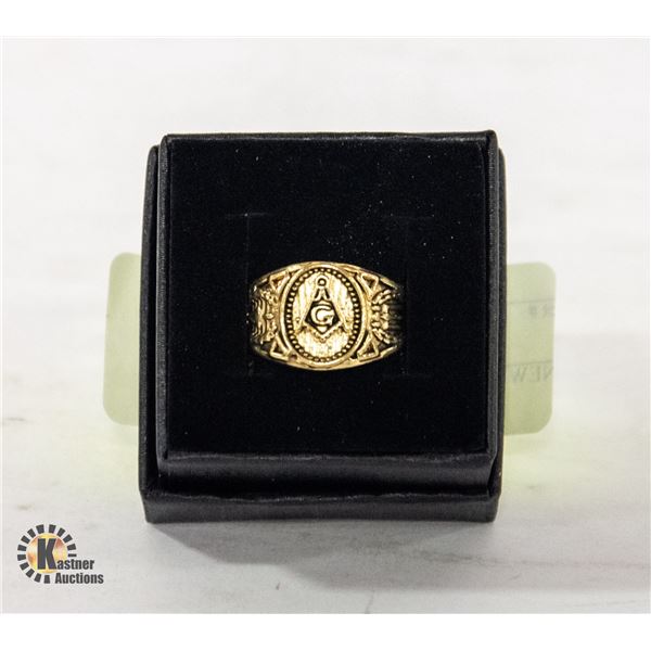 NEW MENS MASONIC RING SIZE 11