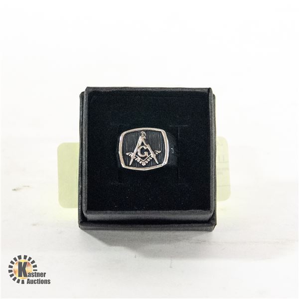 NEW MENS MASONIC RING SIZE 11
