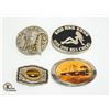 Image 1 : BOX WITH 4 BELT BUCKLES INCLUDING NATIVE