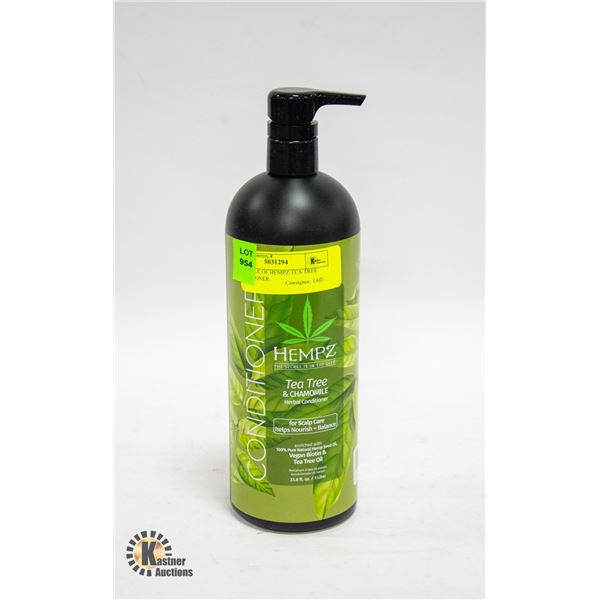 1L BOTTLE OF HEMPZ TEATREE & CHAMOMILE CONDITIONER