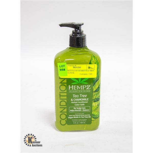 500ML BOTTLE HEMPZ TEATREE/CHAMOMILE CONDITIONER