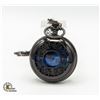 Image 1 : GLOSS BLACK TONE POCKET WATCH WITH