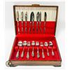 Image 1 : SILVERWARE SET W/WOOD BOX STAINLESS STEEL