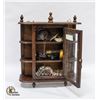 Image 1 : WOODEN JEWELRY CABINET WITH VARIOUS