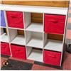Image 1 : 9 SPACE "CUBBY" STYLE SHELVING UNIT 36" X 36" X12"