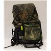 Image 1 : HIKING BACKPACK + FOLDING SMALL CAMO STOOL