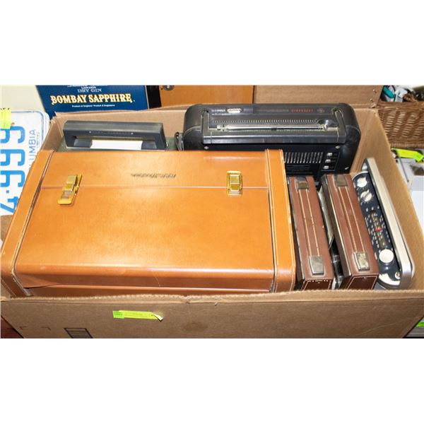 BOX OF VINTAGE RADIOS