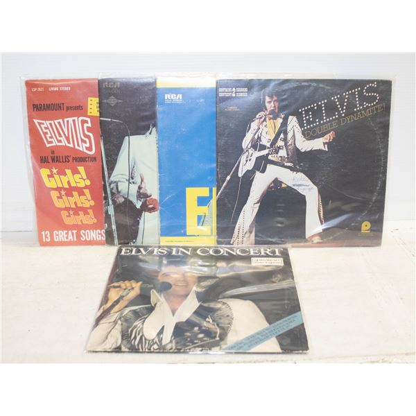 5 X ELVIS RECORDS