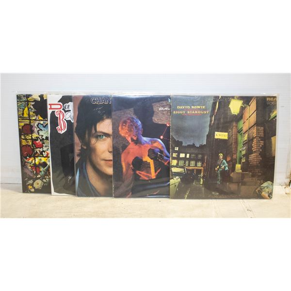 5 X DAVID BOWIE RECORDS