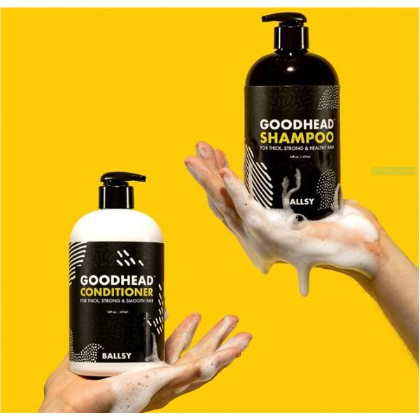 NEW CASE OF BALLSY GOODHEAD HAIR WASH: 6X SHAMPOO