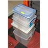 Image 1 : BUNDLE OF 7 STORAGE SOLUTION RUBBERMAID