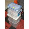 BUNDLE OF 7 STORAGE SOLUTION RUBBERMAID