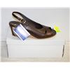 ROHDE 5582 BROWN LEATHER WEDGES SIZE 39/8.5