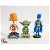 Image 1 : EARLY YODA & HE-MAN FUNKO BOBBLEHEADS INCLUDES: