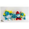 FOUR 1980'S PEYO SMURD STUFFIES
