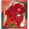 BOX OF VALENTINE'S DAY DECOR INCLUDING