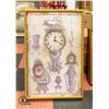 Image 1 : ORNATELY FRAMED CLOCK 24" X 36"