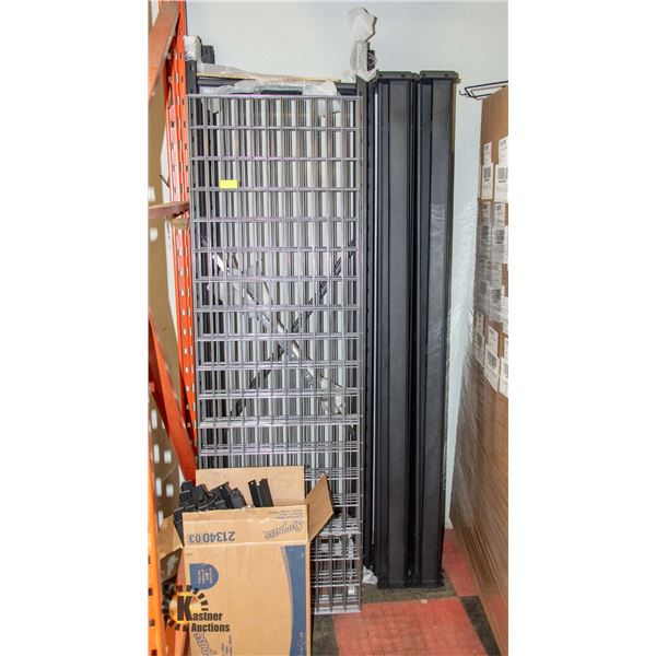LOT OF BLACK RACKING