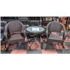 Image 1 : SMALL ROUND PATIO TABLE WITH 2 CHAIRS