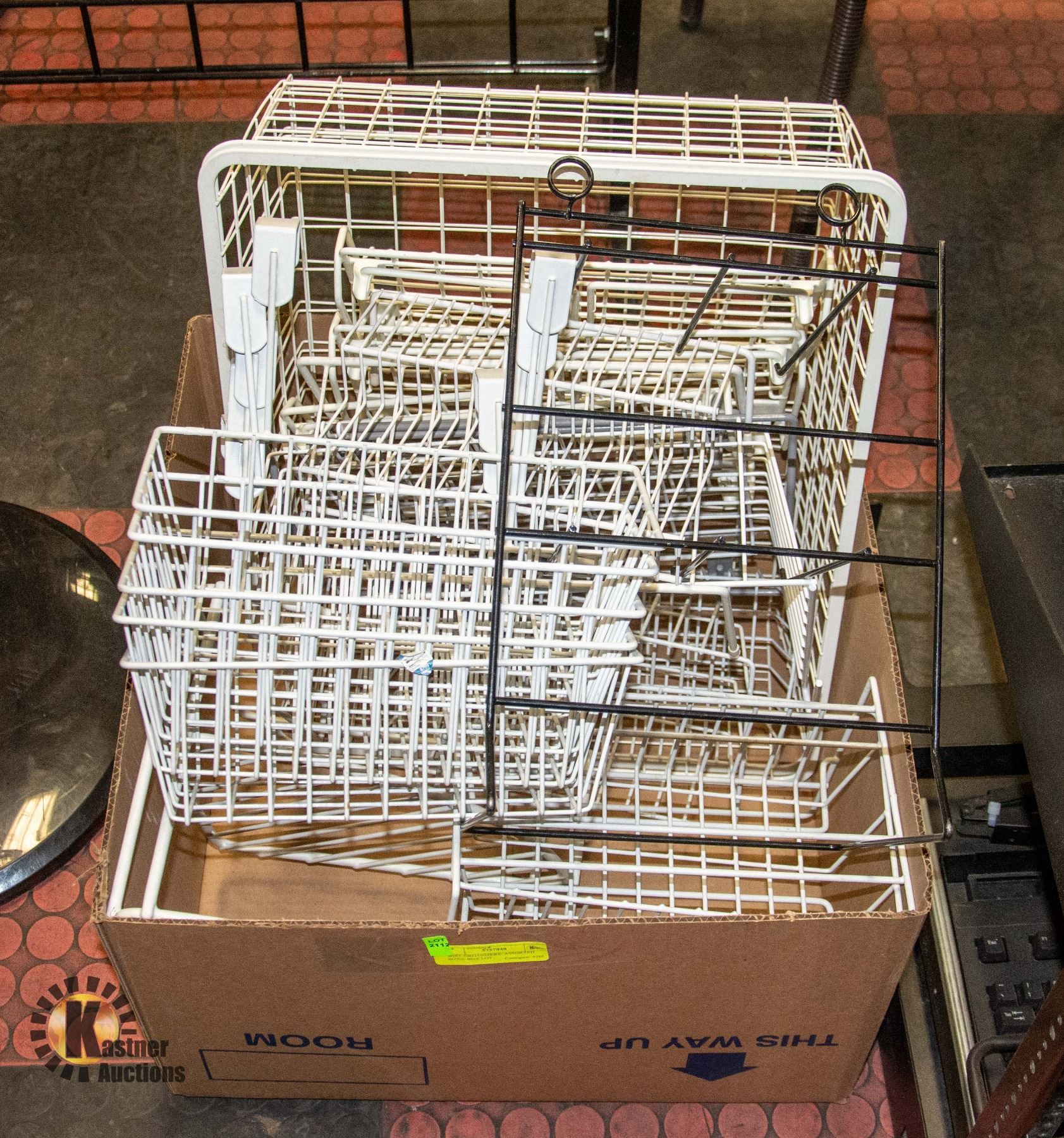 WIRE ORGANIZERS- ASSORTED SIZES- BOX LOT