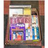 Image 1 : ELVIS RECORDS, CD'S, VHS, MISC- BOX LOT