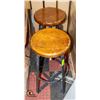 Image 1 : PAIR OF METAL/WOOD BAR STOOLS