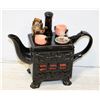 Image 1 : VINTAGE CERAMIC "FIGURAL STOVE" TEAPOT