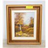 Image 1 : VINTAGE FRAMED OIL ORIGINAL ARTIST SIGNED "FOREST"