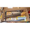 BOX WITH CARPENTER'S HAND SAWS AND