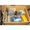 Image 1 : BOX OF MISC ELECTRICAL SUPPLIES