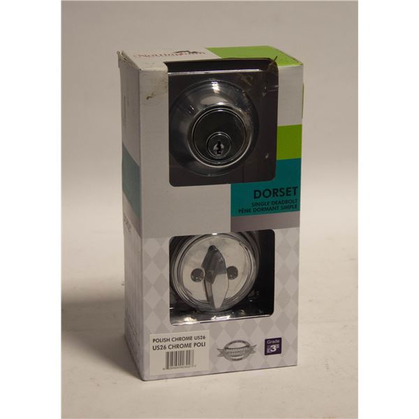 NEW DORSET CHROME DEADBOLT