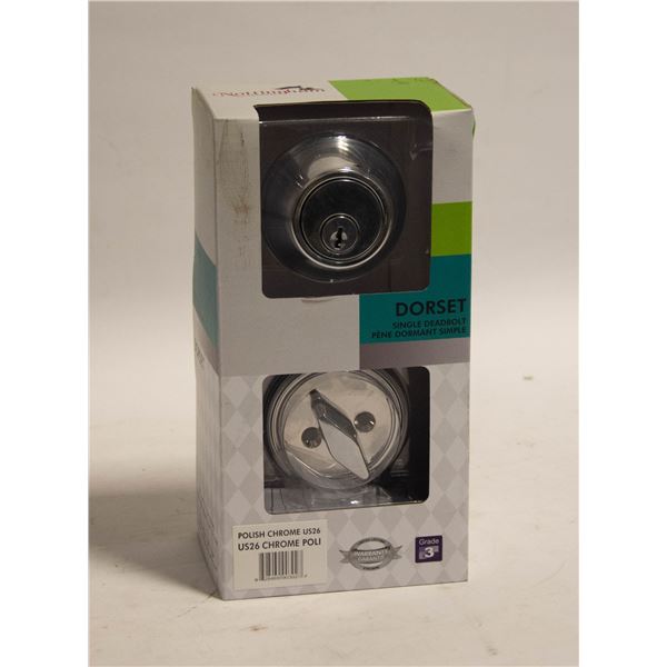 NEW DORSET CHROME DEADBOLT