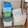 Image 1 : PALLET OF ASSORTED STORAGE TOTES