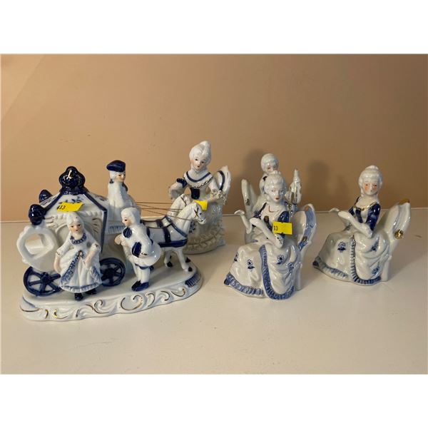 Collection of Porcelain Figurines - 5H