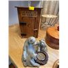 Image 2 : Assorted Lot Of Inside Home Decor - Handcrafted Wood Art, Candle Holders, Coasters & More